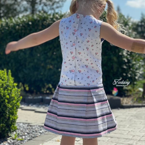 Kinderkleidung nähen – Schnittmuster Etuikleid Mylie – PDF & Nähanleitung