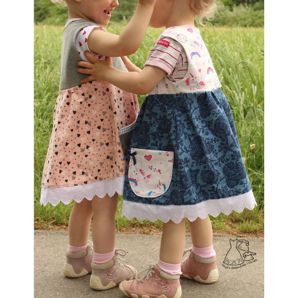 Kinderkleidung nähen – Schnittmuster Kleid Glöckchen – PDF & Nähanleitung