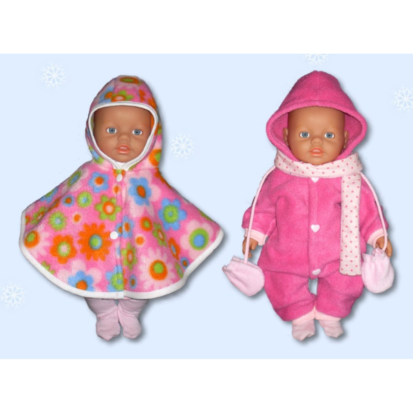 Puppenkleidung nähen – Winter 32 cm – 19 Schnittmuster & Nähanleitung