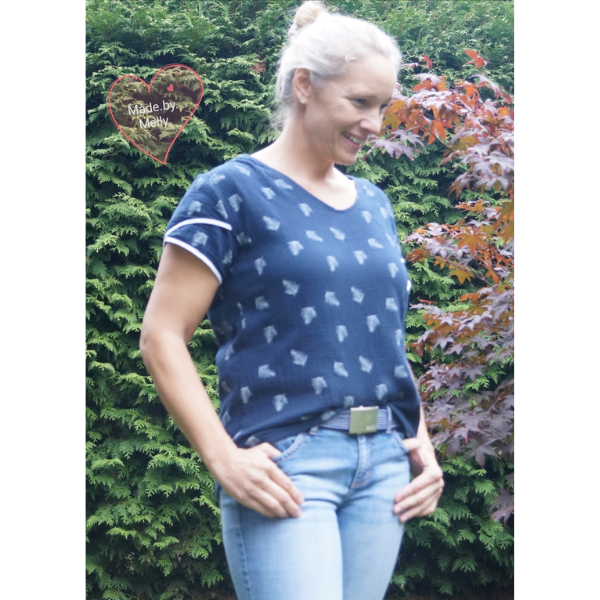 Blusenshirt Anne mit normalem & Tulpenärmel – Nähidee