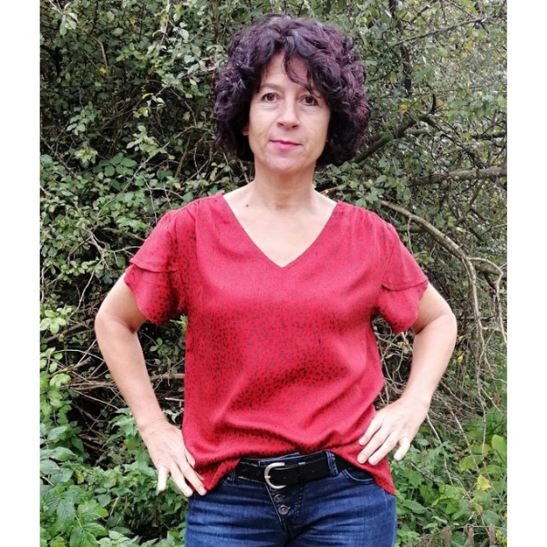 Schnittmuster Damen-Bluse mit Tulpenärmel – PDF-Download