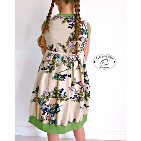Drehkleid Glöckchen nähen – Rückansicht