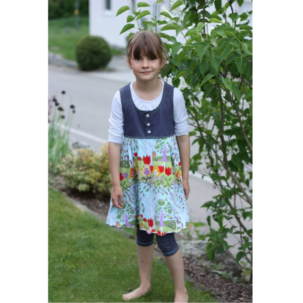 Jerseykleid Glöckchen nähen – Luftiges Sommerkleid für Mädchen