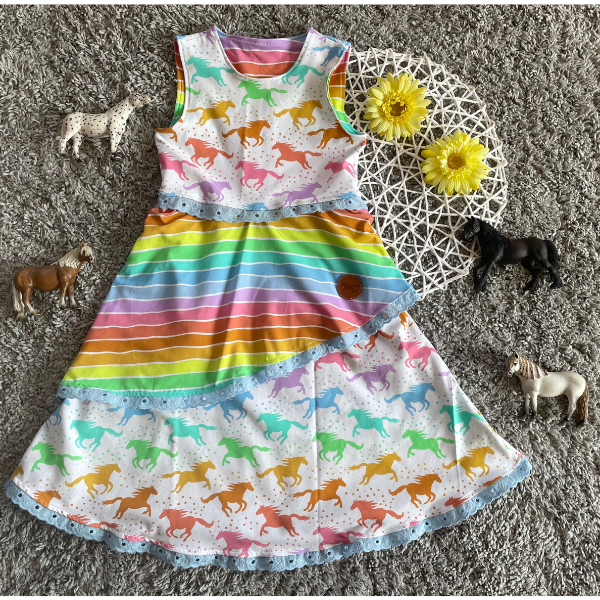 Schnittmuster für Kinder-Drehkleid – Bequemes Drehkleid für den Alltag nähen