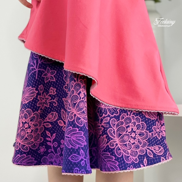 Schnittmuster für Kinder-Drehkleid – Kinderkleid mit Überrock als Schnittmuster & Anleitung