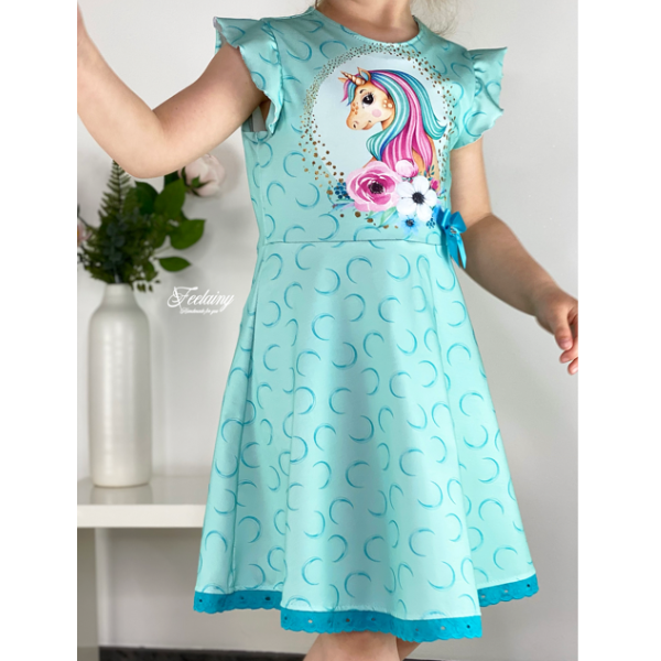 Schnittmuster für Kinder-Drehkleid – Nähanleitung für Drehkleid mit Beamerdatei