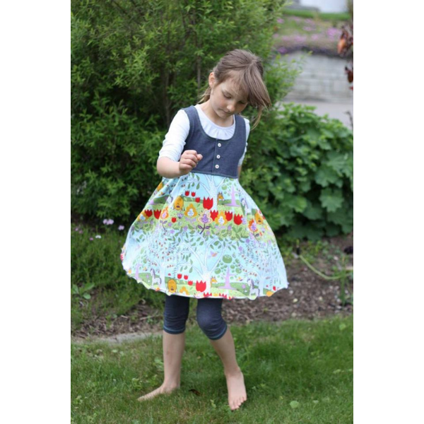 Kinder Kleid Glöckchen nähen – Schritt-für-Schritt-Anleitung mit PDF