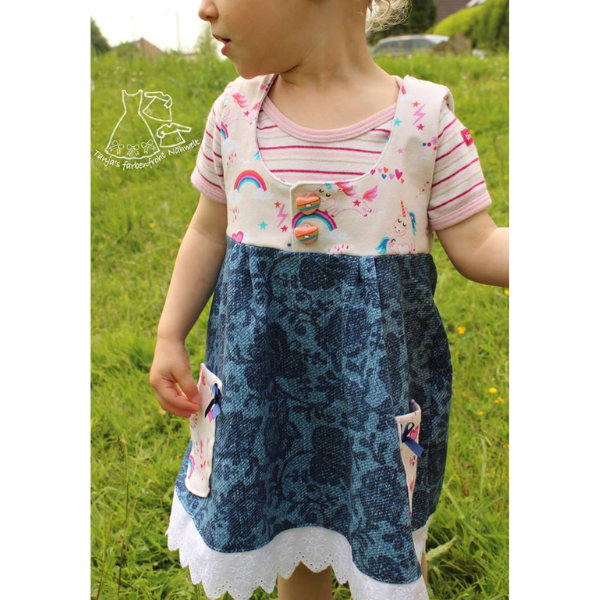 Kinder Sommerkleid nähen – Luftiges Jerseykleid für warme Tage