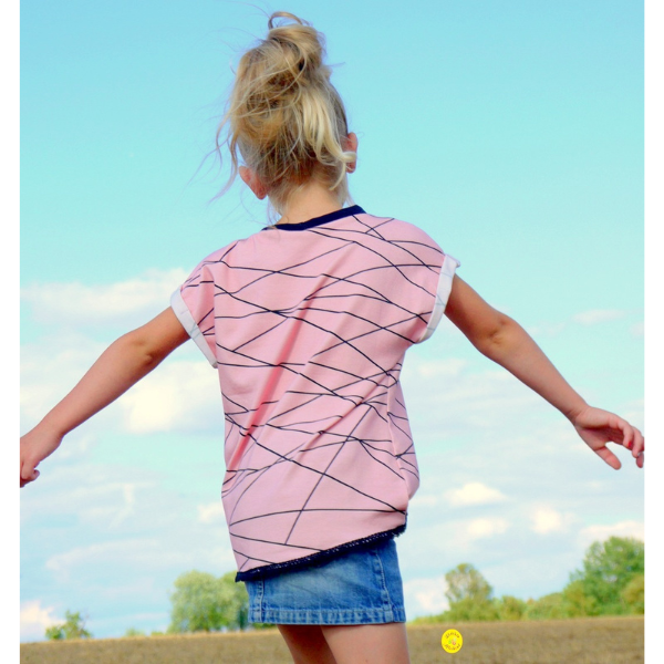 Kinder T-Shirt mit lockerem Schnitt – Schnittmuster PDF