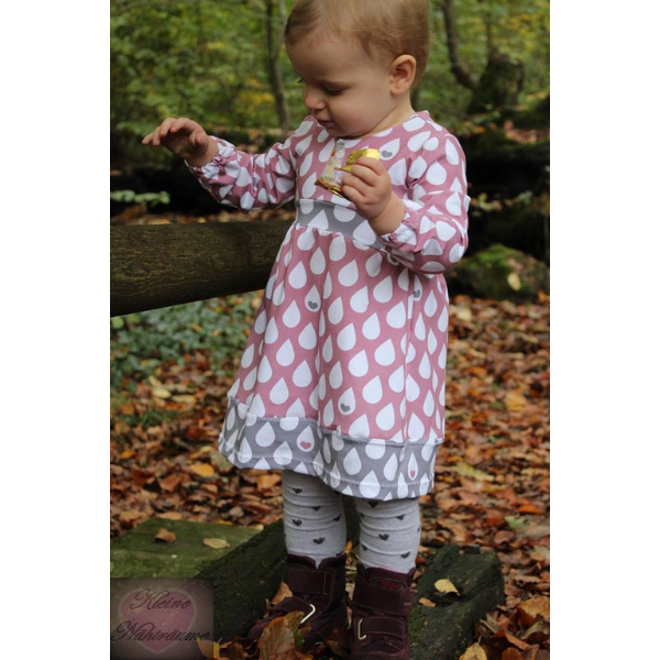 Kinderkleid nähen ohne Bündchen – tolles Design