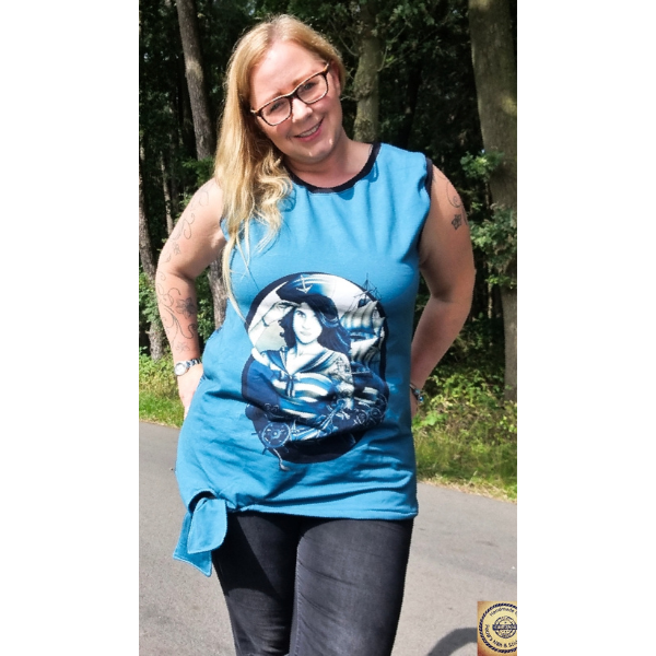 Ärmelloses Knotenshirt für Damen – einfach selbst nähen