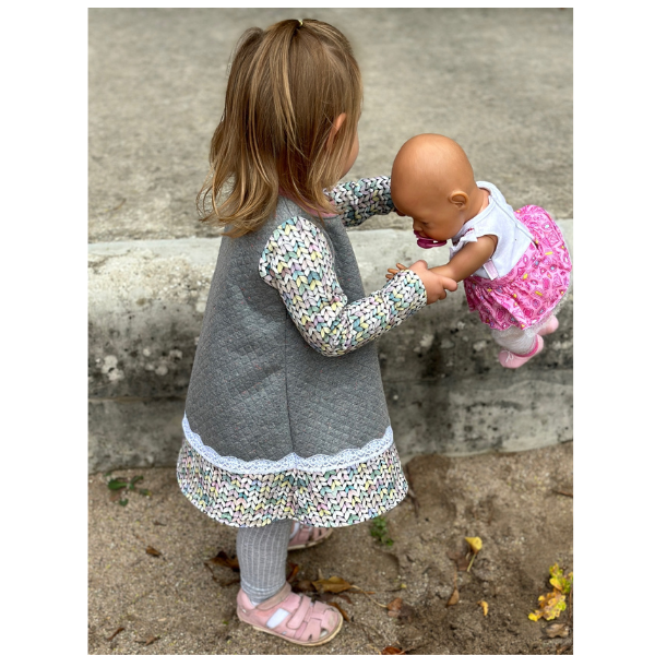Mädchen-Jerseykleid Luise – Träger-Jerseykleid für Kinder als PDF-Schnittmuster
