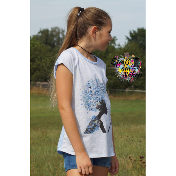 Mädchen T-Shirt nähen – Einfaches Schnittmuster für Kinder