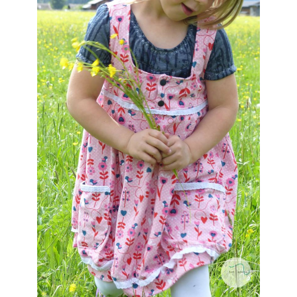 Nähanleitung Kleid Glöckchen mit Knopfleiste – PDF Schnittmuster
