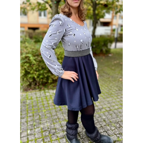 Damen-Jerseykleid Lora – perfekt für Anfänger dank einfacher Nähtechniken