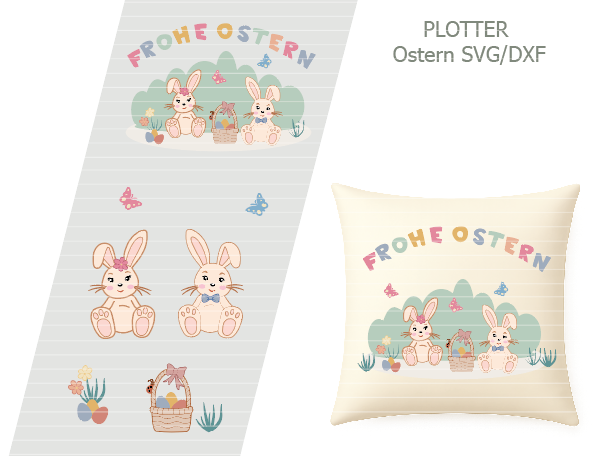 Plotterdatei Osterhasen – DIY-Vorlage für kreative Osterprojekte mit Hasenmotiven