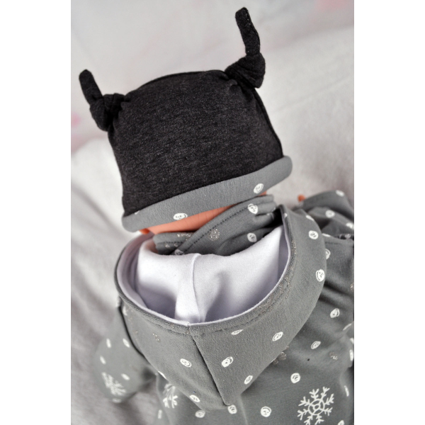 Puppenjacke mit Mütze nähen – Schnittmuster für 36 cm Puppen