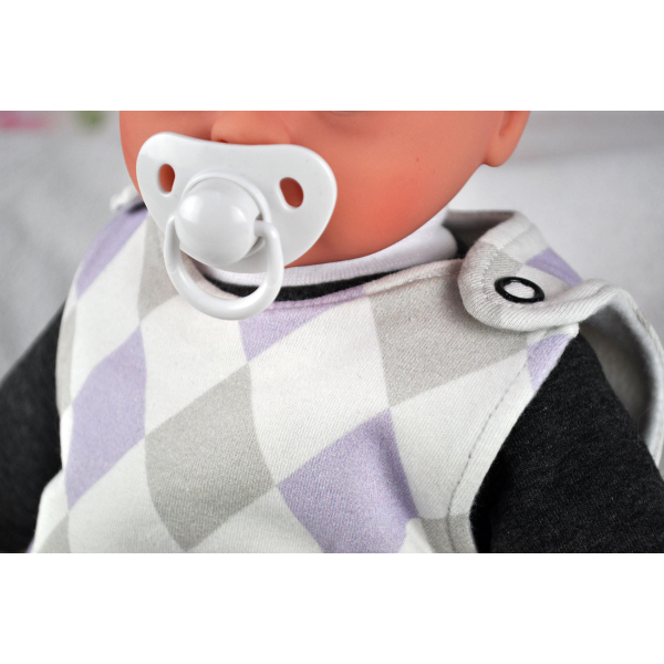 Puppenschlafsack nähen – Detailansicht für 36 cm Puppen