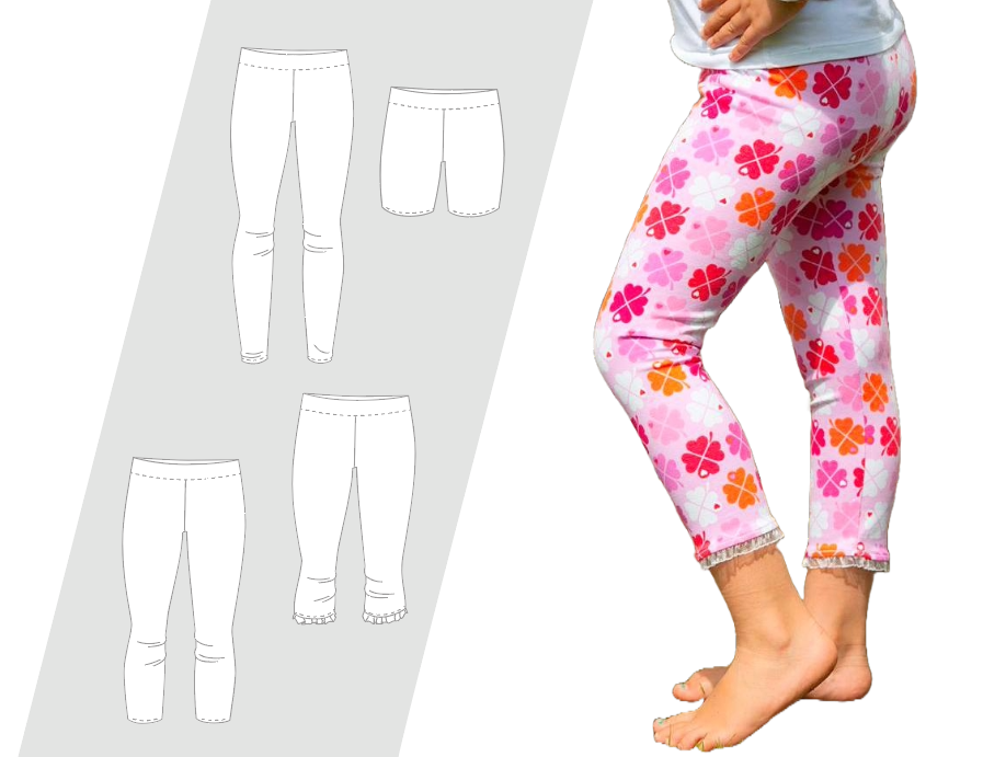 Schnittmuster für Kinderleggings – PDF & Nähanleitung zum Download