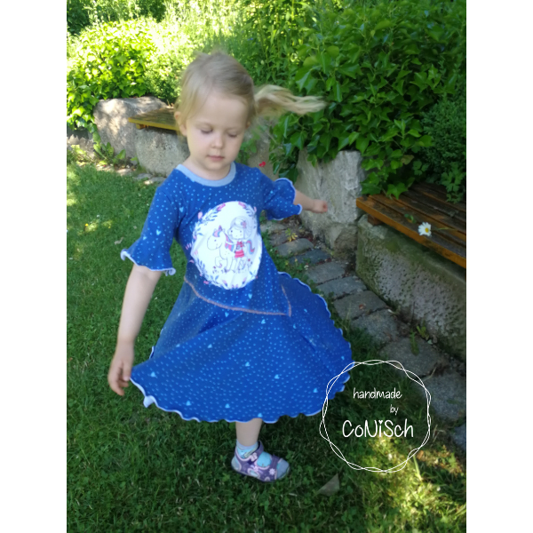 Schwingendes Kleid für Mädchen – Schnittmuster & Nähanleitung