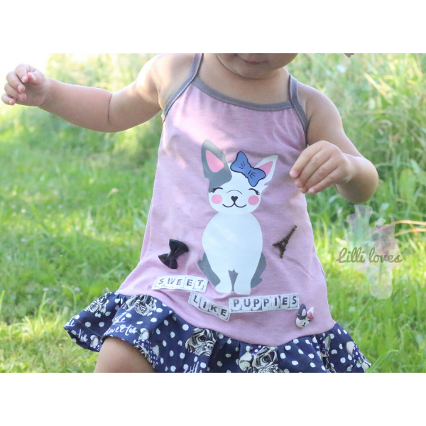 Trägerkleid Lara – Kindermode nähen als Nähbeispiel
