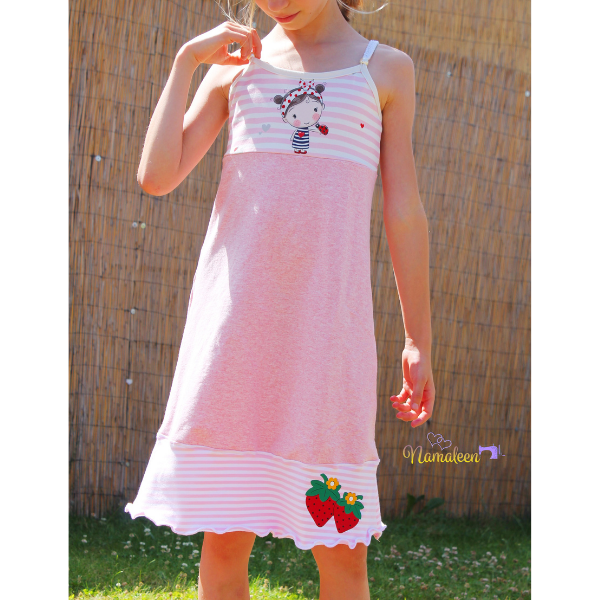 Trägerkleid Lara – Nähbeispiel in Rosa