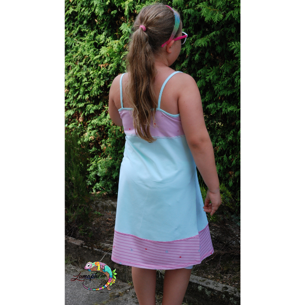 Trägerkleid Lara – Passform-Rückansicht