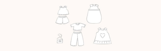 Schnittmuster Puppenkleidung – Puppenmode nähen mit Herz von 73engelchen (32–50 cm)