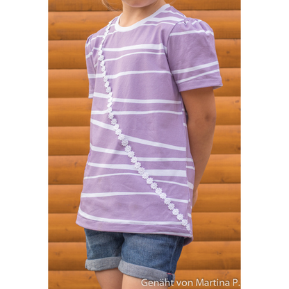 Schnittmuster Rüschenshirt – Mädchen-Oberteil nähen als PDF & Nähanleitung