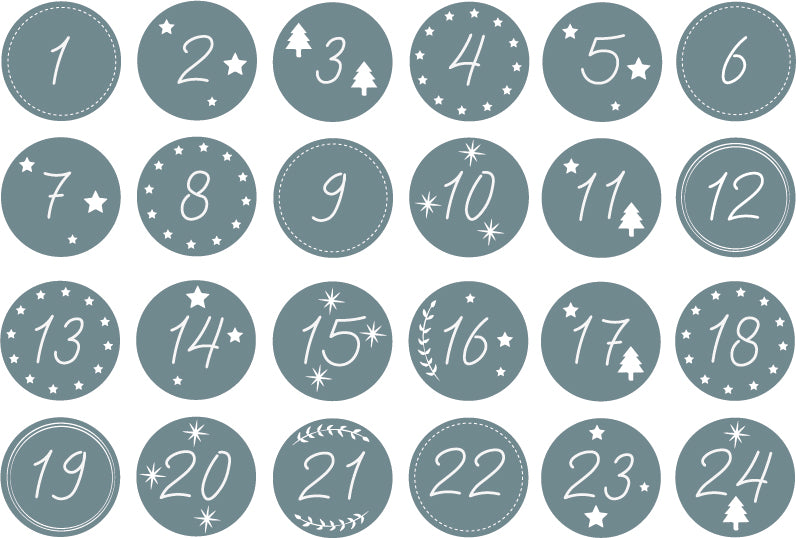 Plotterdatei „Adventskalender Zahlen“ – DIY-Zahlen für deinen Adventskalender