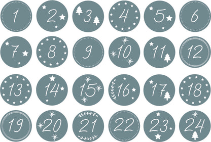 Plotterdatei „Adventskalender Zahlen“ – DIY-Zahlen für deinen Adventskalender