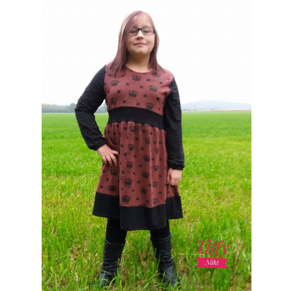 Bequemes Jerseykleid für Kinder nähen

