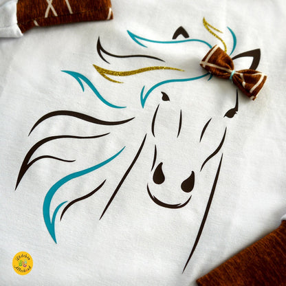 DXF-Datei Pferdekopf – detailreiche Plottervorlage für Bastelideen