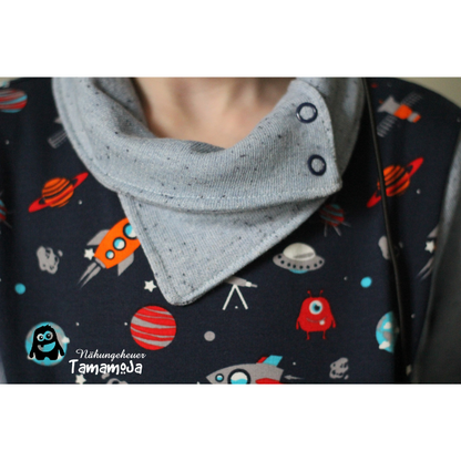 Hoodie mit Wickelkragen für Kinder nähen