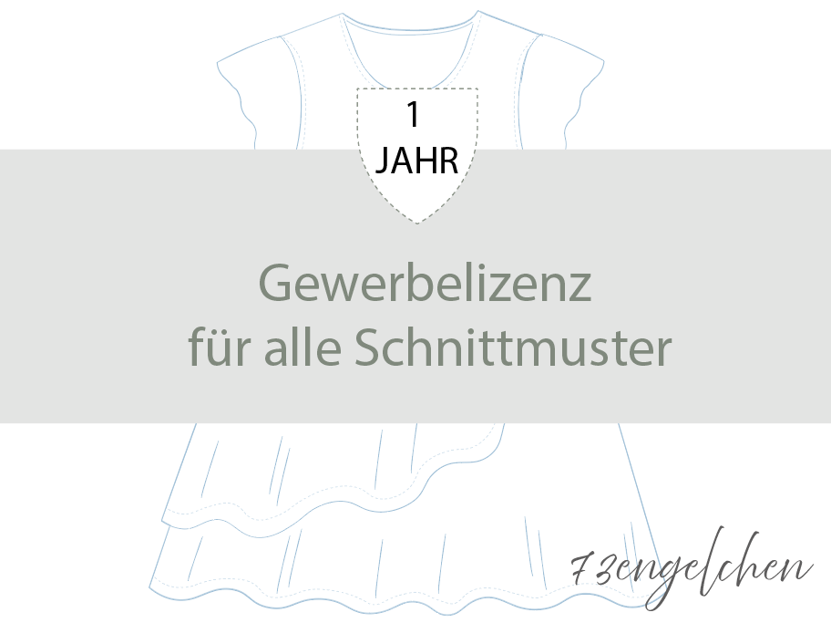 Jahreslizenz für 73engelchen-Schnittmuster – gewerbliche Nutzung für 1 Jahr