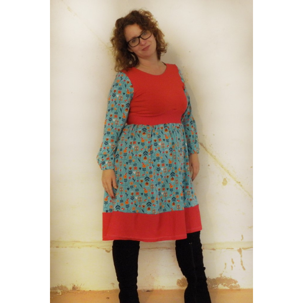 Selbstgenähtes Jerseykleid nach Schnittmuster