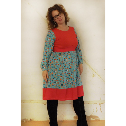 Selbstgenähtes Jerseykleid nach Schnittmuster