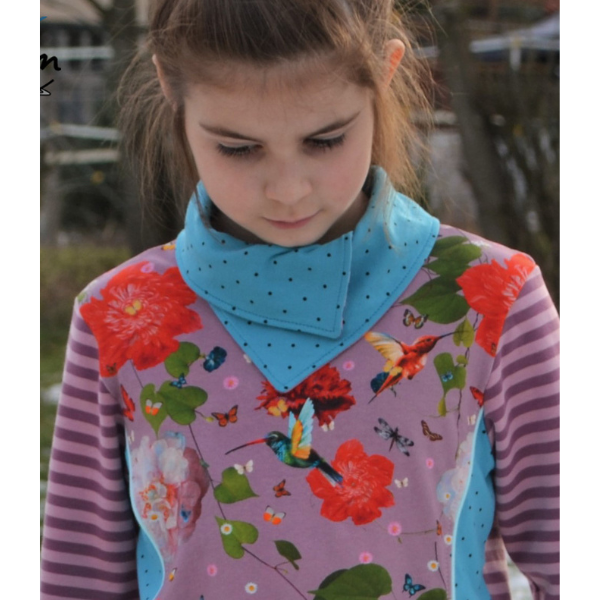 Kapuzenpullover mit Wickelkragen nähen