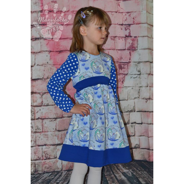Einfaches Schnittmuster für Kinderkleid – Jersey nähen