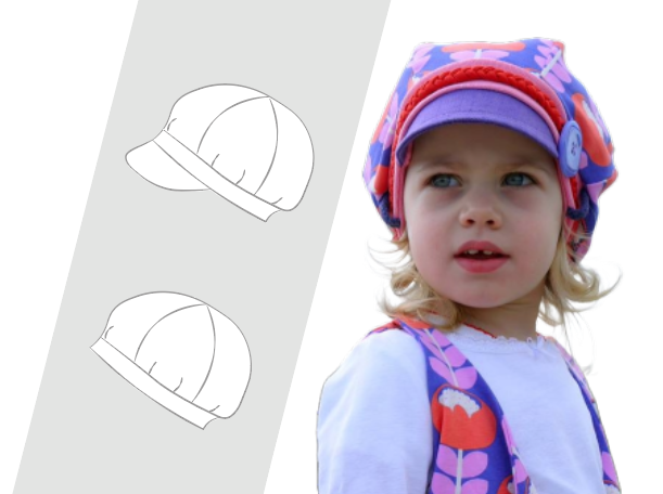 Kinderkleidung nähen: Schnittmuster Ballonmütze Lena als PDF und Beamerdatei