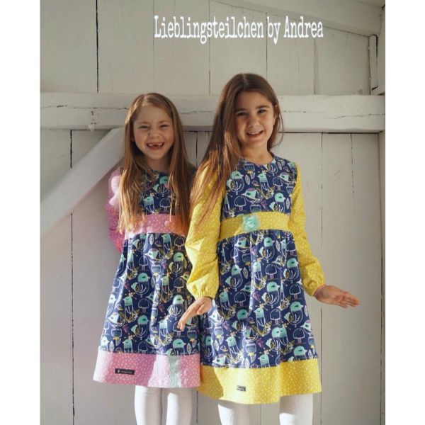 Mädchenkleid nähen – Schnittmuster als PDF zum Download