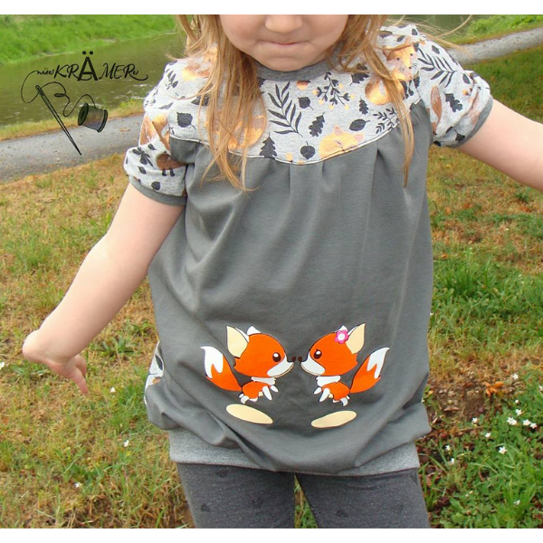 PDF-Schnittmuster für Kinderkleidung – Shirt Lilly selber nähen