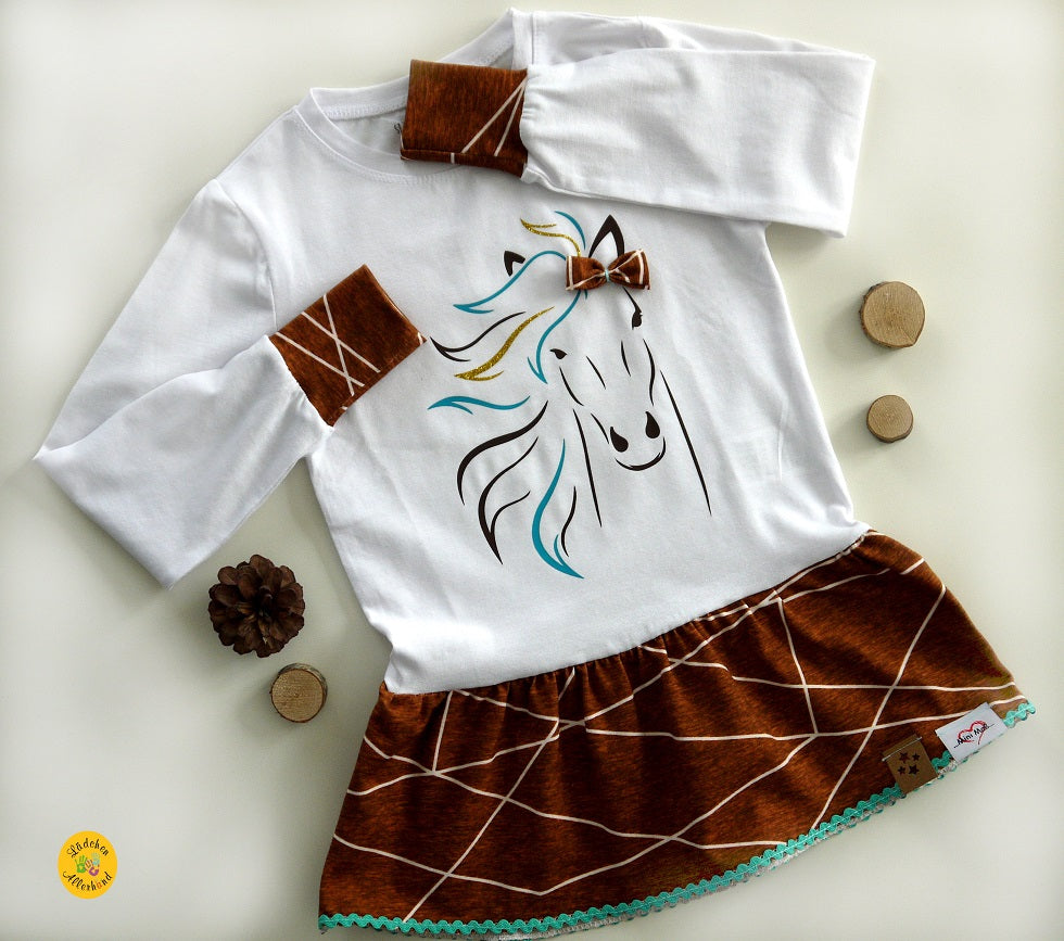 Pferdekopf Motiv zum Plotten auf Kleidung, Taschen oder Wanddeko