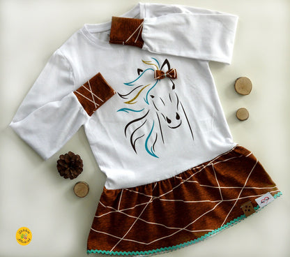 Pferdekopf Motiv zum Plotten auf Kleidung, Taschen oder Wanddeko