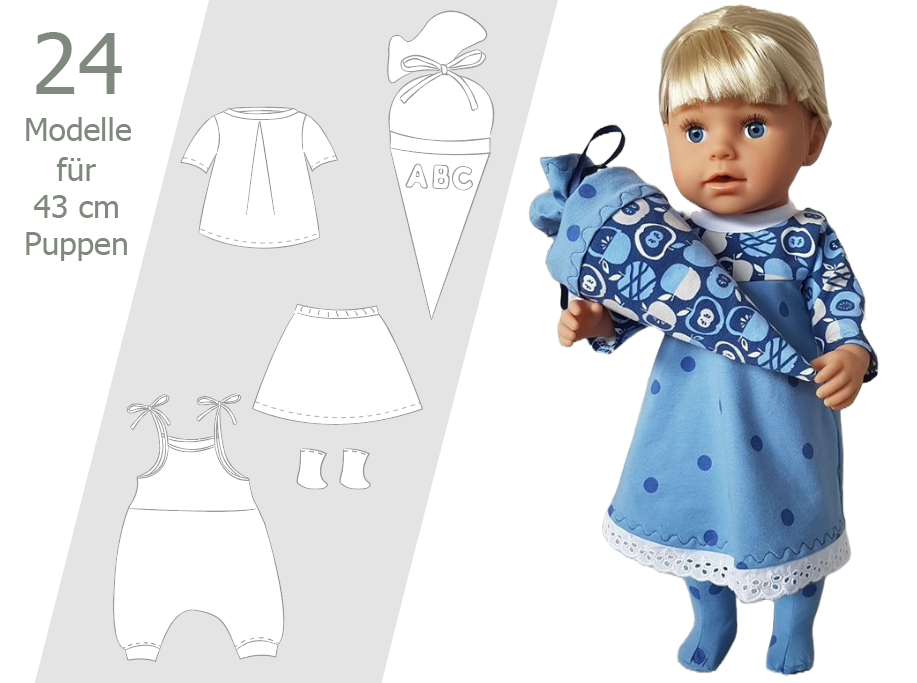 Schnittmuster F r 43 Cm Puppen Puppenkleidung Einfach N hen schnittmuster-f-r-43-cm-puppen-puppenkleidung-einfach-n-hen