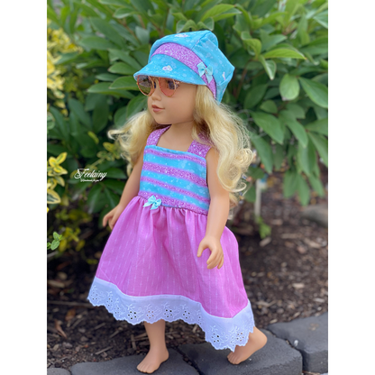 Puppenschnittmuster 50 cm – verschiedene Outfits zum Nähen