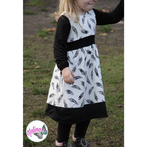 Schnittmuster für Kinderkleid – Jerseykleid aus Baumwolle nähen
