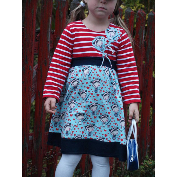 Schnittmuster für Kinderkleidung – Jerseykleid als PDF downloaden