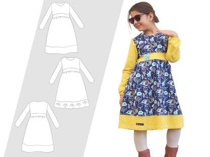 Schnittmuster Kinderkleidung – Jerseykleid nähen