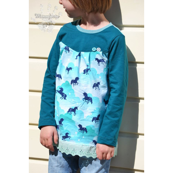 Schnittmuster für Kinderkleidung – Langarmshirt Lilly nähen